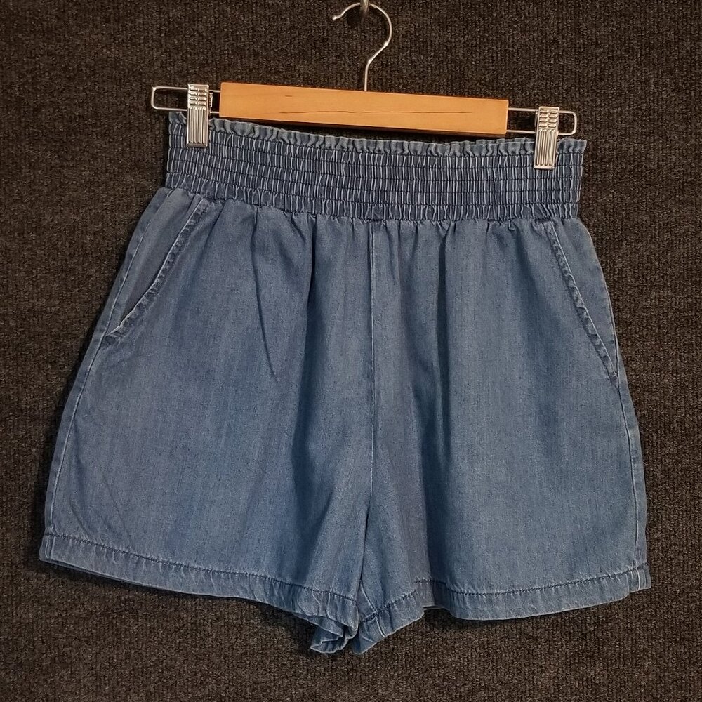 Cotton Blend Pull-up Shorts size S